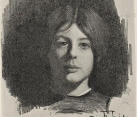 A girl's head - The International Studio - Novembre 1904 A girl's head - The International Studio - Novembre 1904