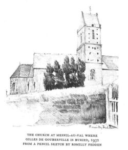The Church at Mesnil-au-Val - 1932 The Church at Mesnil-au-Val - 1932